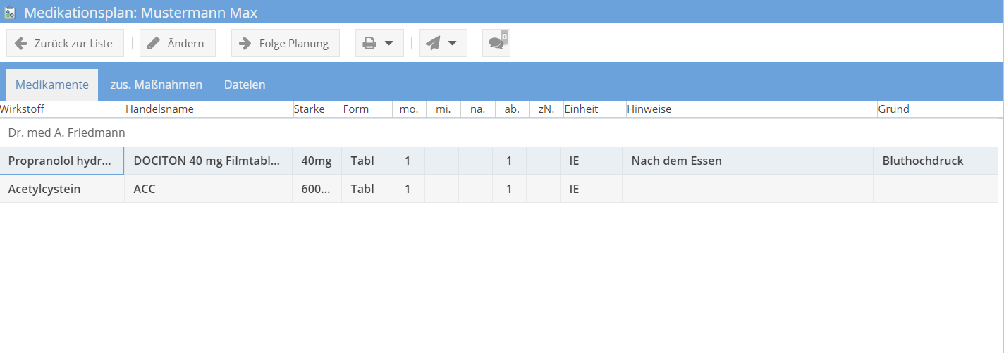 Medikationsplan