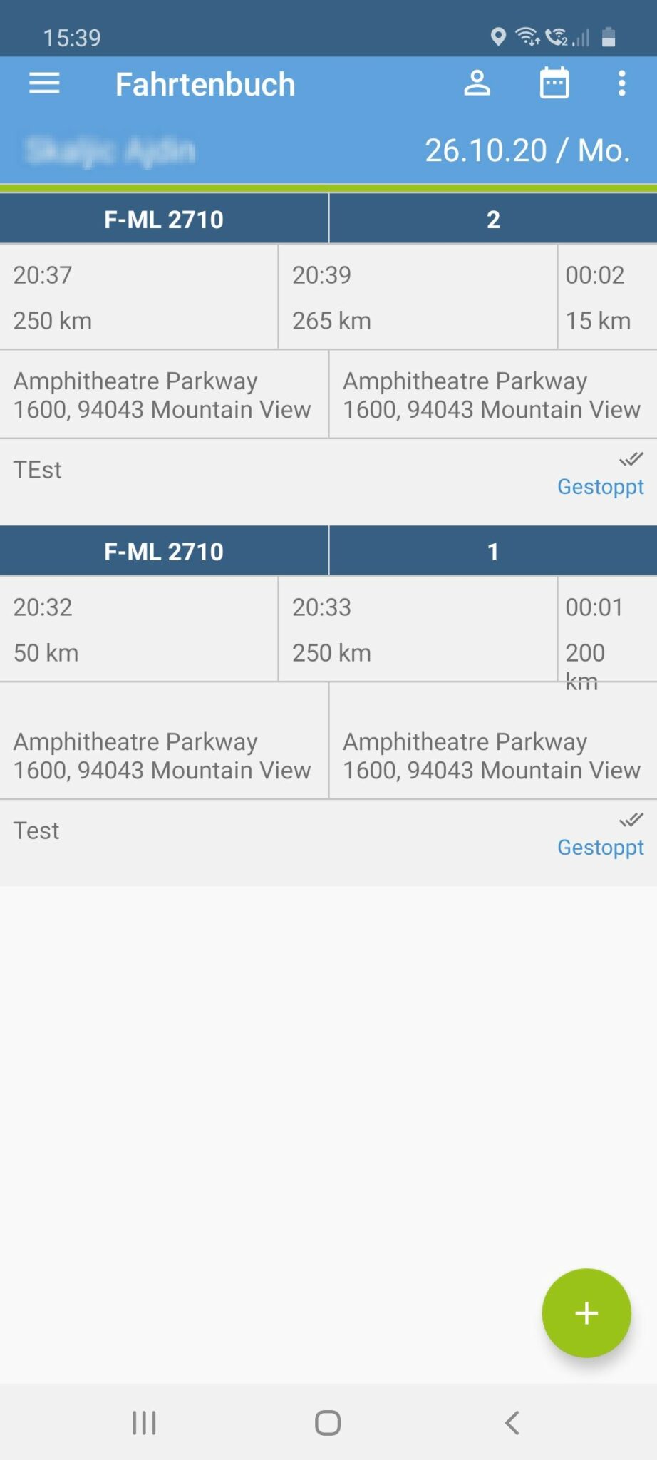 App Fahrten
