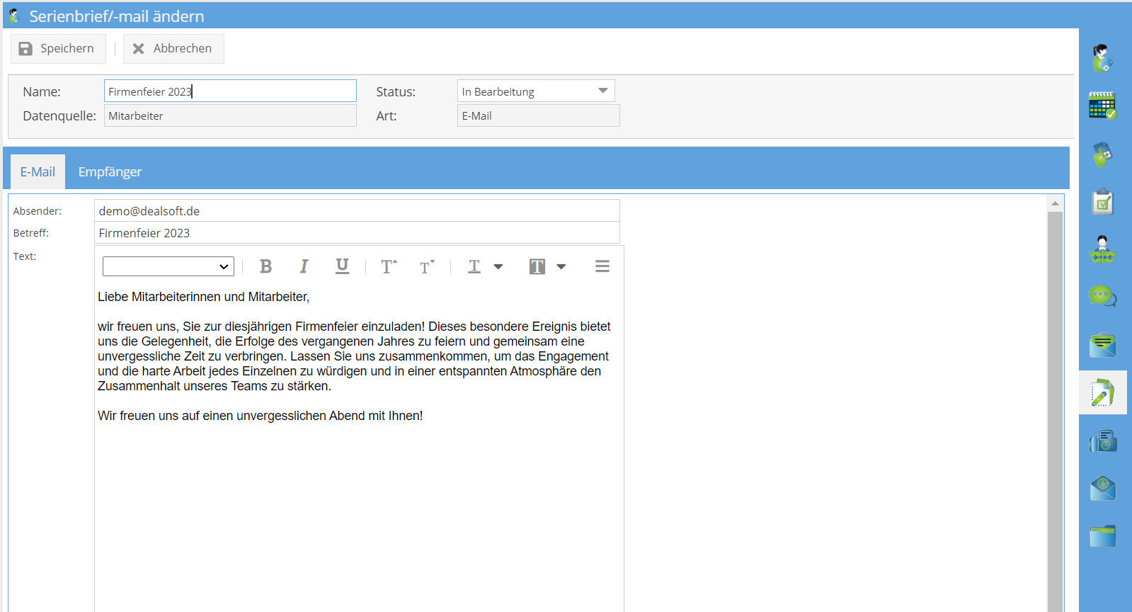 Serienmail