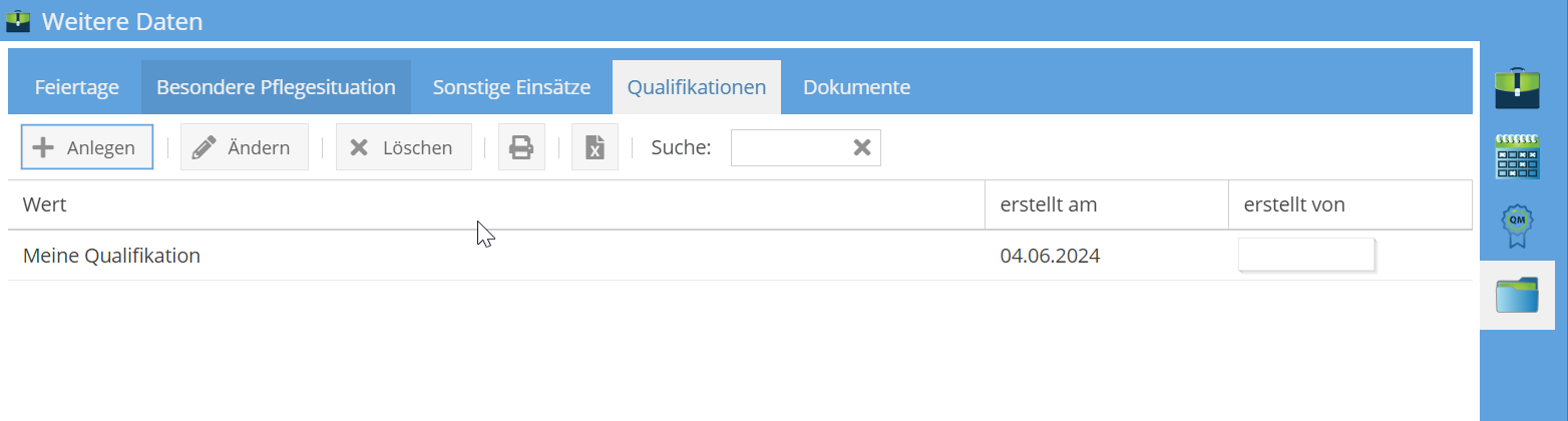 Eigene Qualifikation Eigene Qualifikation