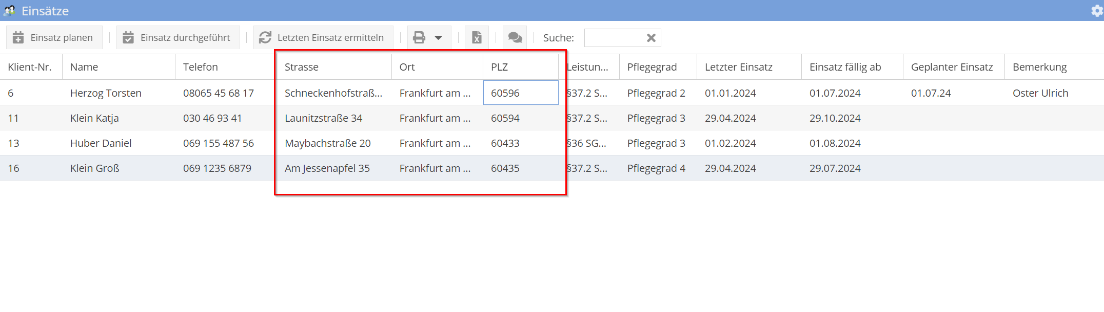 Einsätze nach §37.3 SGB XI Einsätze nach §37.3 SGB XI